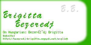 brigitta bezeredj business card
